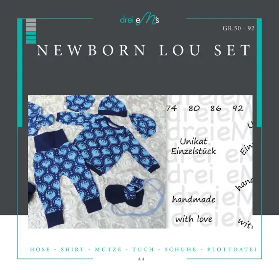 Sichere Zahlung Ebook Newbornset LOU komplett + gratis Plotter-Datei