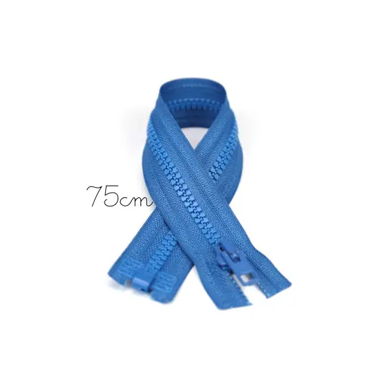 Top-Preis 1x75cm Reißverschluss - Teilbar - Hochwertig - Opti - Taubenblau (0235)