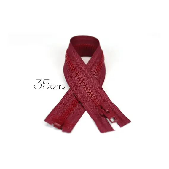 1x35cm Reißverschluss - Teilbar - Hochwertig - Opti - Bordeaux (0750) Schneller Versand
