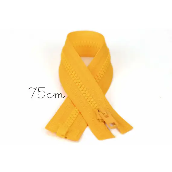 1x75cm Reißverschluss - Teilbar - Hochwertig - Opti - Gelb (0645) Online Kaufen