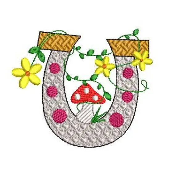 Stickdatei Hufeisen 2er SET für den 10x10cm Rahmen Nur Heute