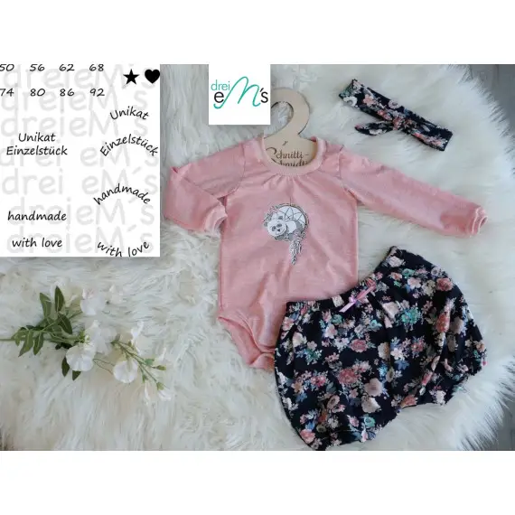 Newborn LOU SET Bodys ,kurze Hose, HaarbandGr. 50-92 + gratis Plott-Datei Knallerangebot