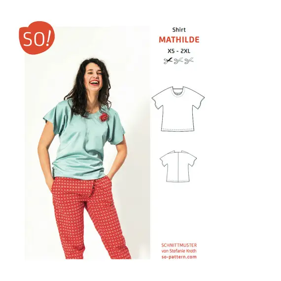 Kracherpreis Ebook -Bluse MATHILDE von SO Pattern / XS - 2XL