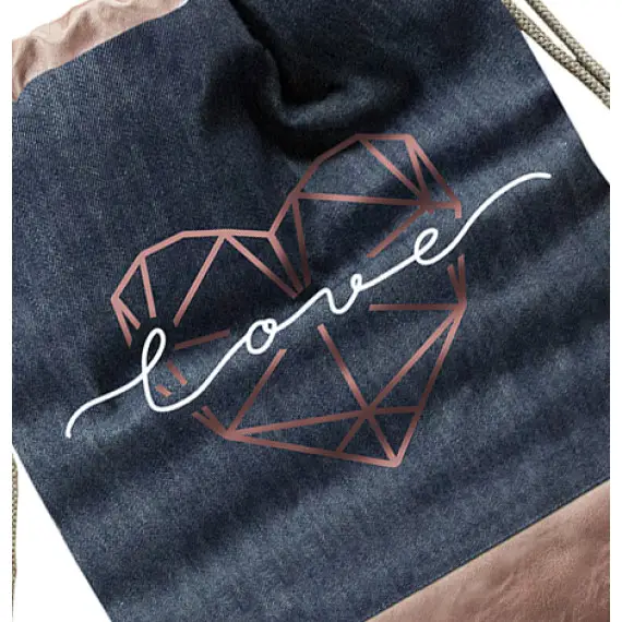 Jetzt Kaufen Plotterdatei Polygon-Herz LOVE (SVG/DXF), mehrfarbig