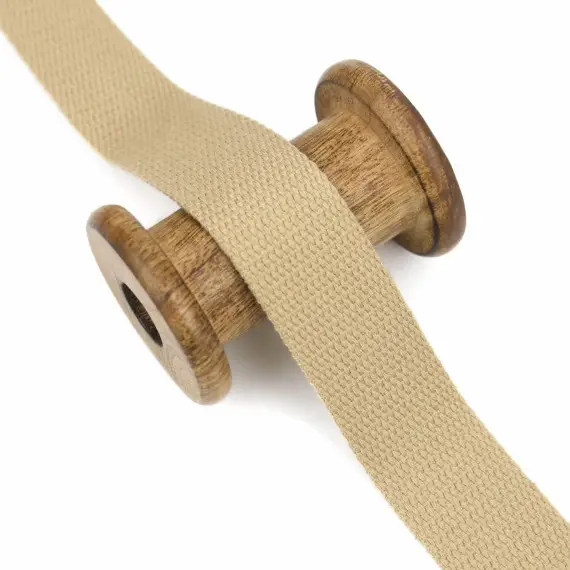 Online Kaufen 1 Meter Gurtband- 30mm - Mischgewebe - Sand