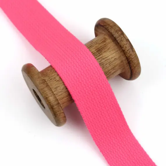 Schnäppchen 1 Meter Gurtband- 30mm - Mischgewebe - Neonpink