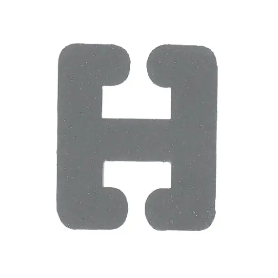 Bestseller Applikation - Zum Aufbügeln - Reflex Buchstaben - H