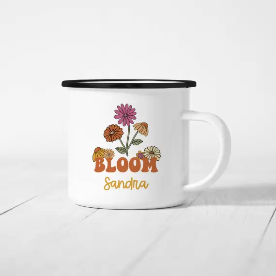 Bestpreis Emaille Becher - Bloom - Let's Go RETRO