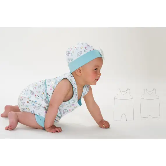 Preisreduziert Baby Strampler DOLCE Schnittmuster Größen 56-98 Ebook von Patternforkids