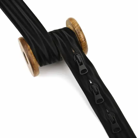 Saisonangebot 1m Endlosreißverschluss - Wasserdicht - +3 Zipper - Schwarz
