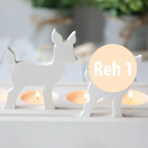 Silikon - Gießform - Stecker Reh für Steckleisten - Blick nach vorne - Reh 1 - groß - vielfältig nutzbar Preis Gesenkt