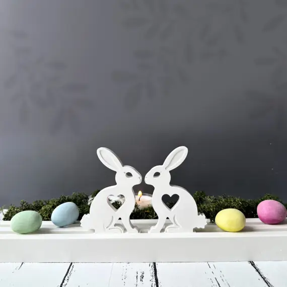 Garantierte Lieferung Silikon - Gießform - Stecker Matte - Osterhasen in love - mit Herz - für Steckleisten - Lichtdeko - vielfältig nutzbar