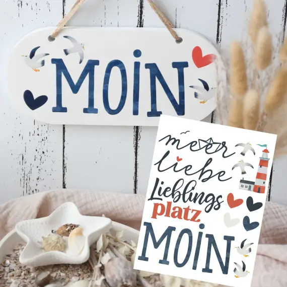 Rub-On Sticker - Lieblingsplatz - Meer - Tante Henni Rubon - vielfältig nutzbar Jetzt Kaufen