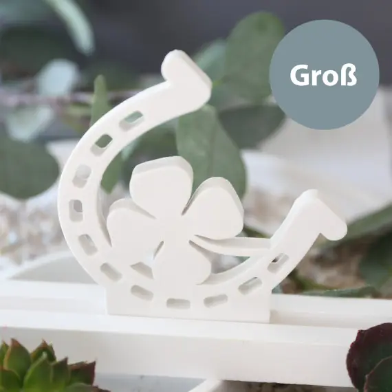 Silikon - Gießform - Stecker Glücksbringer mit Klee & Hufeisen - für Steckleisten - Groß - vielfältig nutzbar Top-Preis