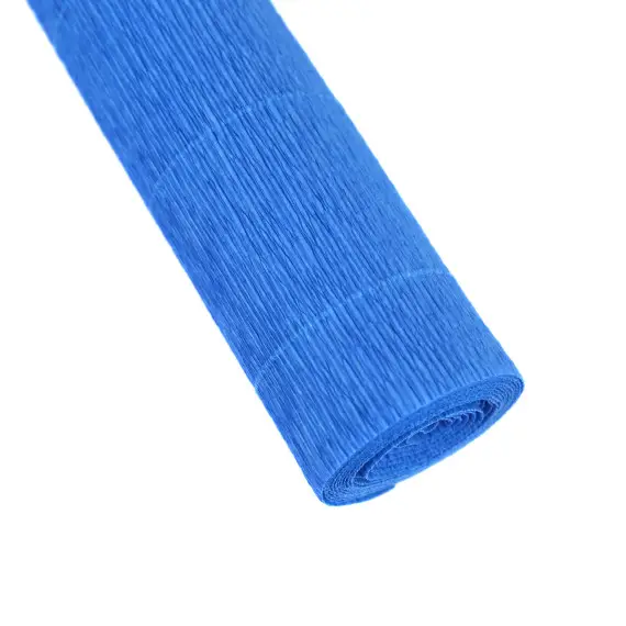 Günstig Floristenkrepp - Blumenkrepp - Krepppapier - 1 Rolle - 50cm x 250cm - uni - Blau
