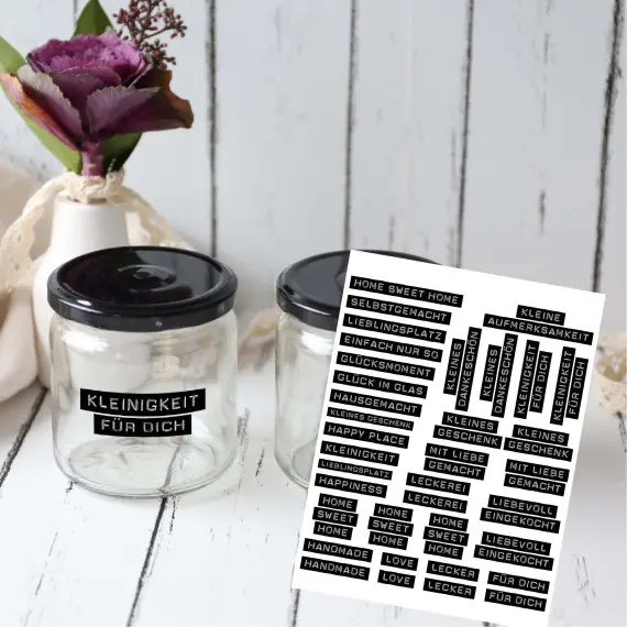 Preisreduziert Rub-On Sticker - Kleines Geschenk - Selbstgemacht - Tante Henni Rubon - vielfältig nutzbar