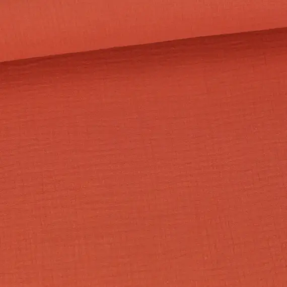 Direktkauf Musselin - Muslin - Double Gauze - 125g - Uni - Schnuffeltuch - Windeltuch - Altorange