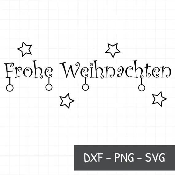Versand Am Gleichen Tag Frohe Weihnachten Stern - Plotterdatei by Sandra Bredtmann