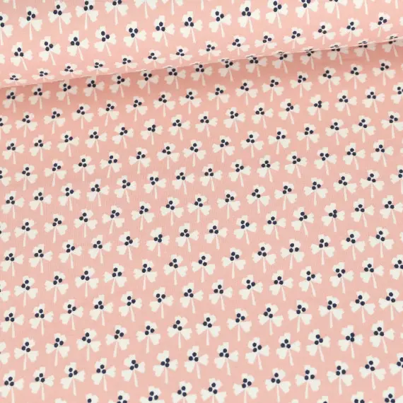 Bio Leichter Kuschelsweat - Klee - Beigerosa Mega-Angebot
