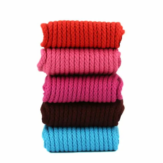 Must-Have 1m Hoodieband - Schmale Kordel - Bademantelkordel - Geflochten - 8mm - Fuchsia