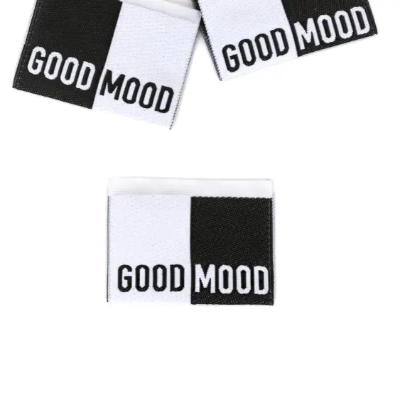 Mega-Angebot 1 Label - GOOD MOOD - Weiß/Schwarz - Anlukaa