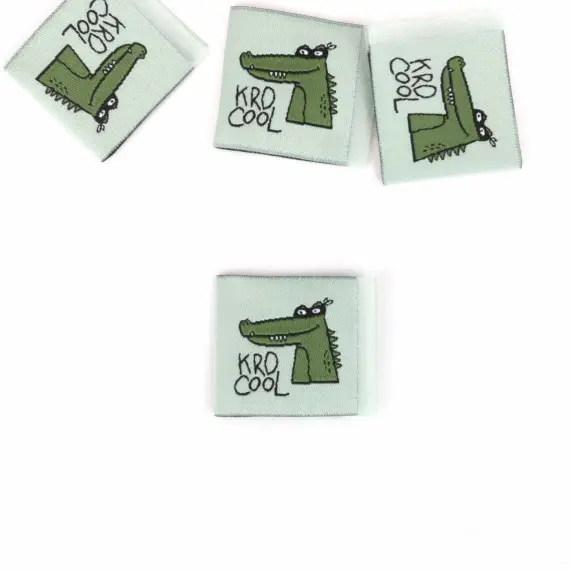 Meistverkauft 1 Label - Krokodil - KRO COOL - Blassgrün - Katzengold Designs