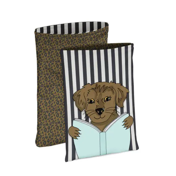 DIY-NÄHSET - Buchtasche - I Am A Booklover - Dog - Cherry Picking - Softshell - abby and amy Sale