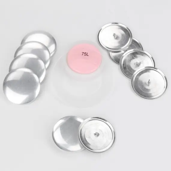 Knopfrohlinge Set für 5 Stoffknöpfe - 47mm - DIY SET Finale Aktion