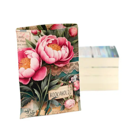 DIY-NÄHSET - Buchtasche - Bookaholic - Peonies - Softshell - abby and amy Neu