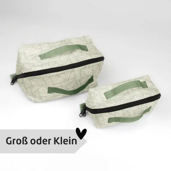 Sonderangebot DIY-Nähset - Kosmetiktasche - Binz - Geometric Shapes - GRÖSSENAUSWAHL - abby and amy