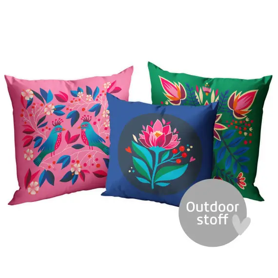 Schneller Versand Kissenstoff - DIY - Kissen-Set - Spring Birds - Hamburger Liebe - Outdoorstoff - abby and amy