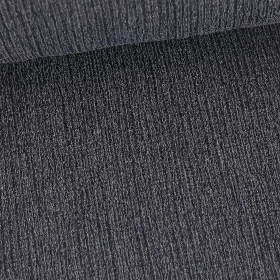 Sonderaktion Baumwoll Crinkle - Uni - Leicht elastisch - Dunkelgrau