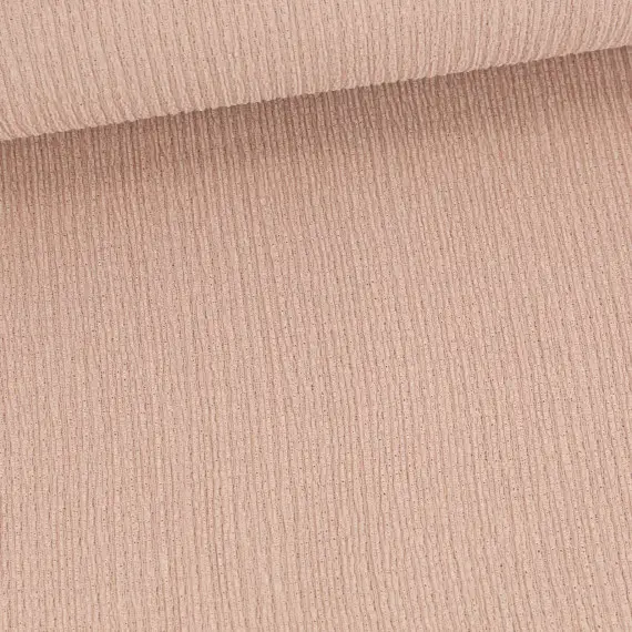 Heißes Angebot Baumwoll Crinkle - Uni - Leicht elastisch - Puderrosa