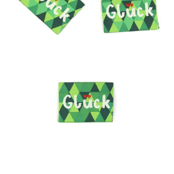 1 Label - Glück - Grüntöne - jojulein design Preis Gesenkt