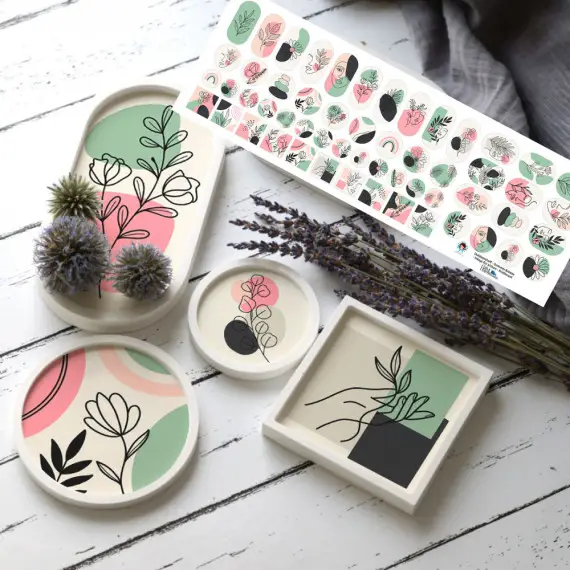 Neue Kollektion Outdoorstoff - Summer Breeze - Inlays für Silikon - Probierset - Frida Kreativ - abby and amy