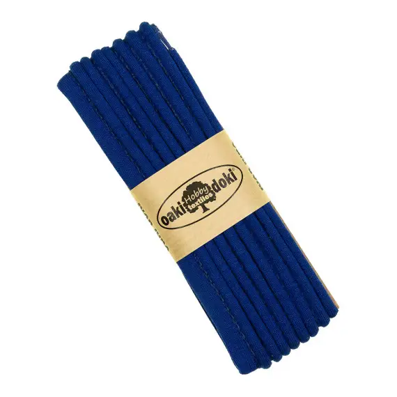 Wochenendangebot 1,5 Meter Jersey Paspelband - 1,2cm x 1,5m - Zugeschnitten - oaki doki - Royalblau (240)