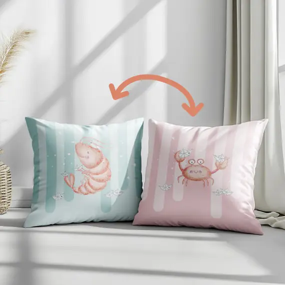 Knallerangebot Genähtes Kissen inkl. Inlet - Sommer - Tiefseebande - Mix - Treeebird - Mein Hanseherz